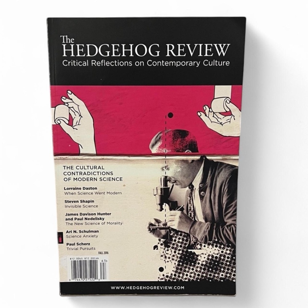 The Hedgehog Review Fall 2016 Modern Science Culture Journal